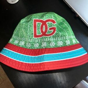 Men's DG-Logo & Football Field Print Bucket Hat